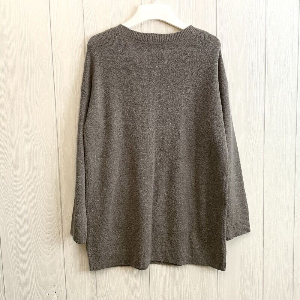 Pure Jill Oversized Sweater Front Pocket Portabello XS NWT - Picture 5 of 6